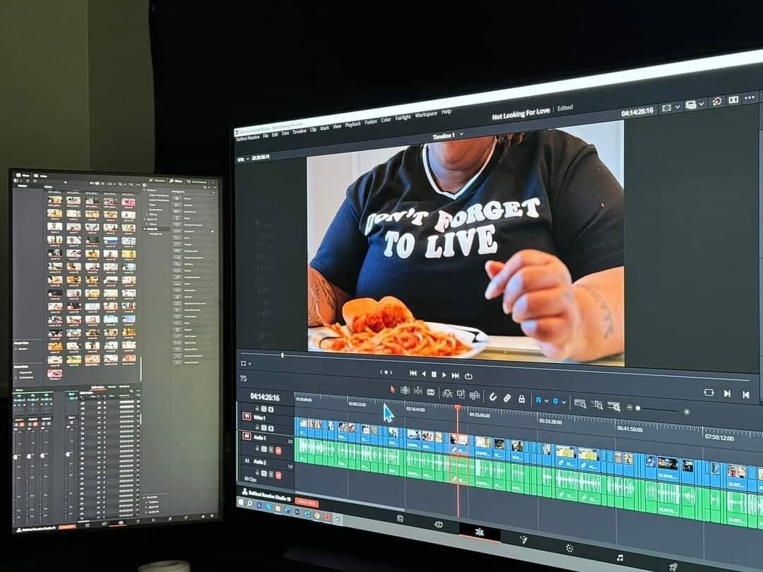 Not Looking for Love in the editing suite